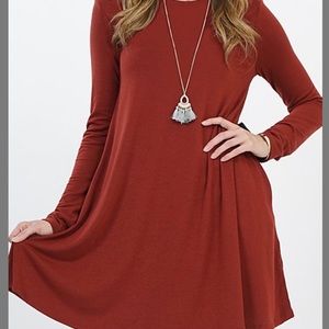 Brand New ! Burnt Orange TUNIC/DRESS